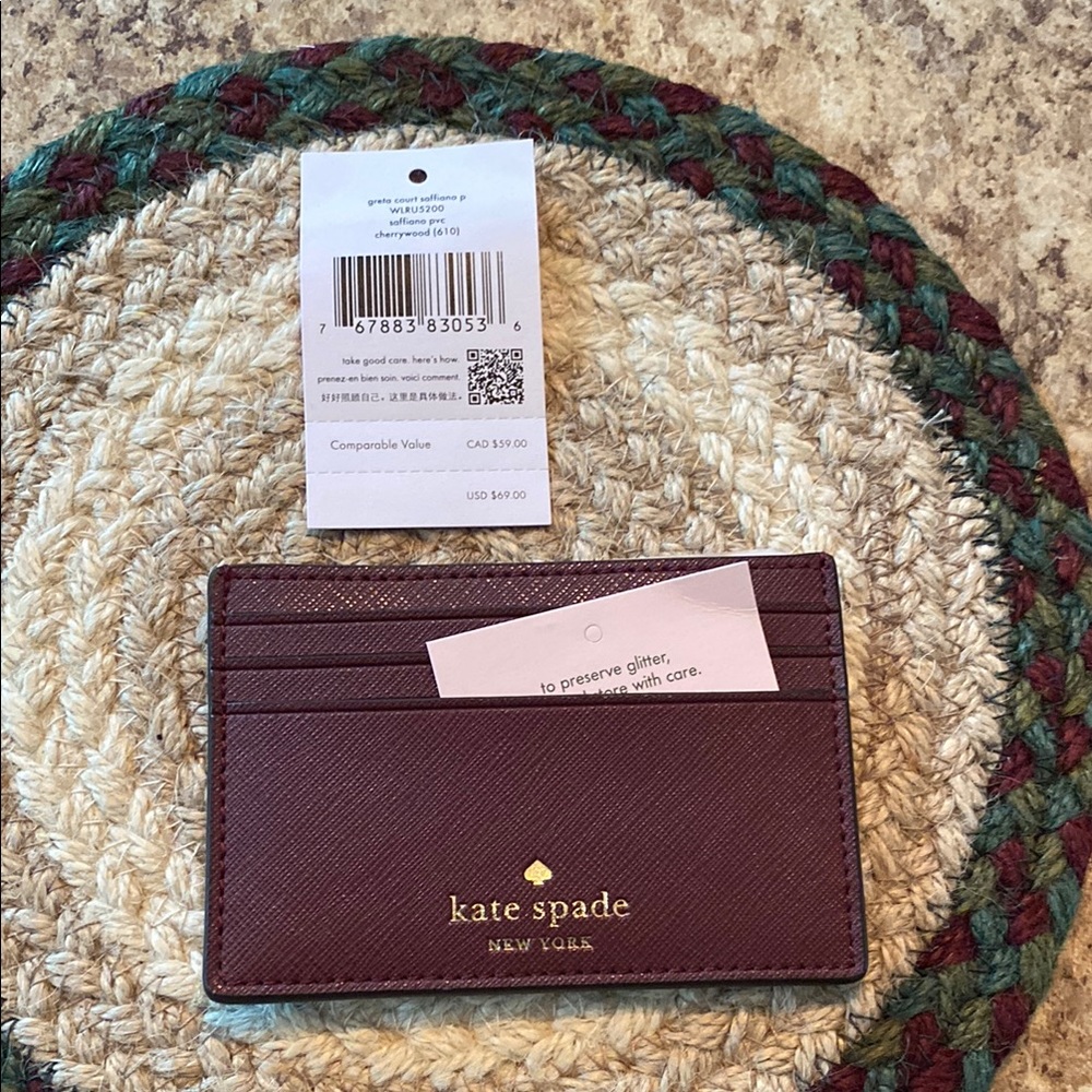 Kate Spade Plum Card Holder